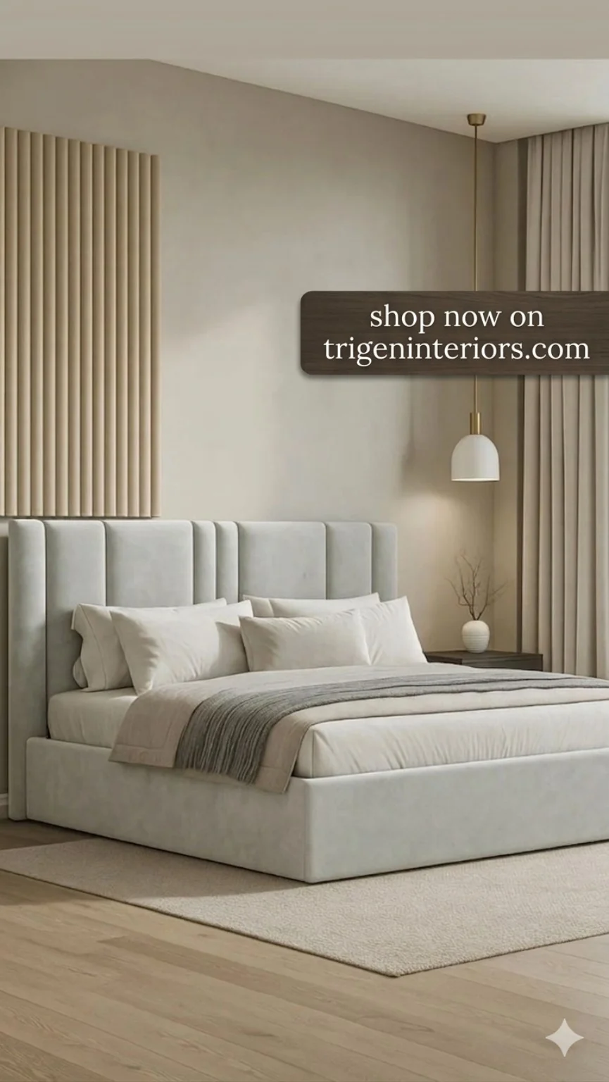 Modern upholstered custom bed