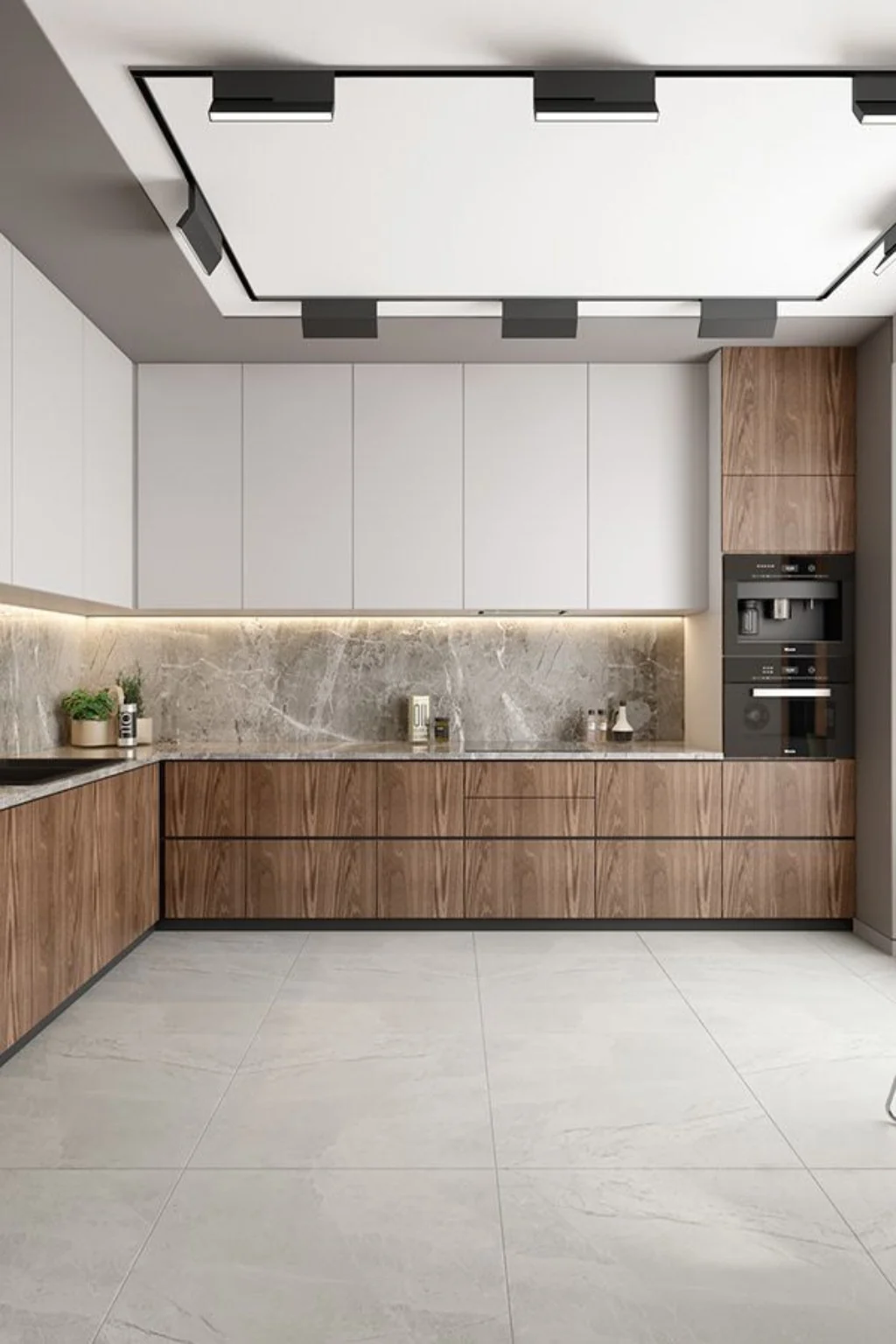 Modern custom kitchen cabinets manufactured and installed by Trigen Interiors in Karachi